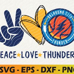 peace love oklahoma city thunder svg, basketball team svg, cleveland cavaliers svg, n b a teams svg, instant download,