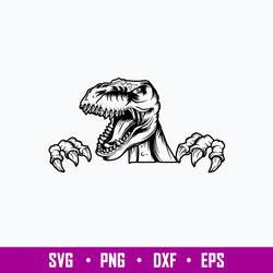 tyrannosaurus rex dinosaur svg, png dxf eps file
