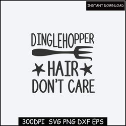 Dinglehopper Hair SVG and PNG Set