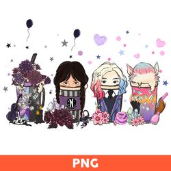 wednesday addamss and enid coffee png, coffee png, addams family png, nevermore academy png - download file