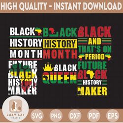 Black History Month Bundle BLM bundle My History Is Strong SVG svg png eps, Cricut Bundle, Cut File, Clipart Digital Fil