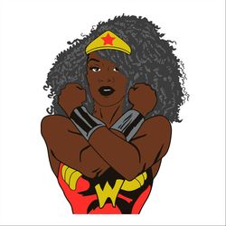 wonder woman black svg, black month svg, black history month, juneteenth svg