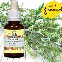 Wormwood Tincture/Extract- Artemisia Absinthium, Highest Quality, Multiple Sizes.