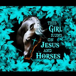 this girl runs on jesus and horses png, jesus png , horses png, girl png