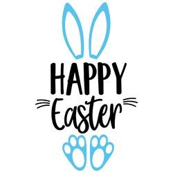Happy Easter Svg, Cute Easter Bunny Svg, Kids Easter Svg, Funny Bunny, Easter Svg