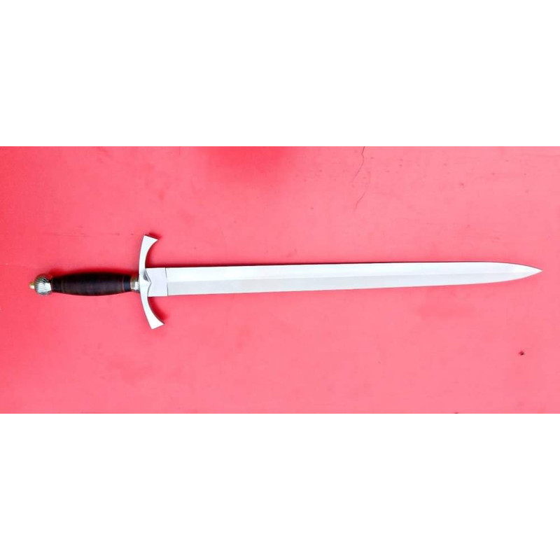 engraved knight sword