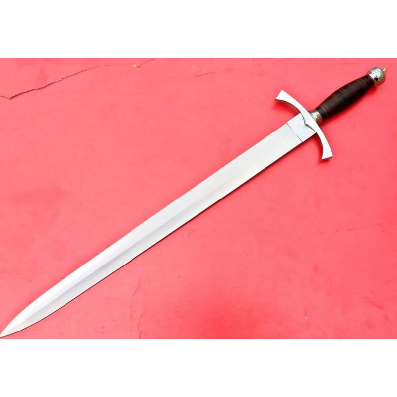 engraved knight sword