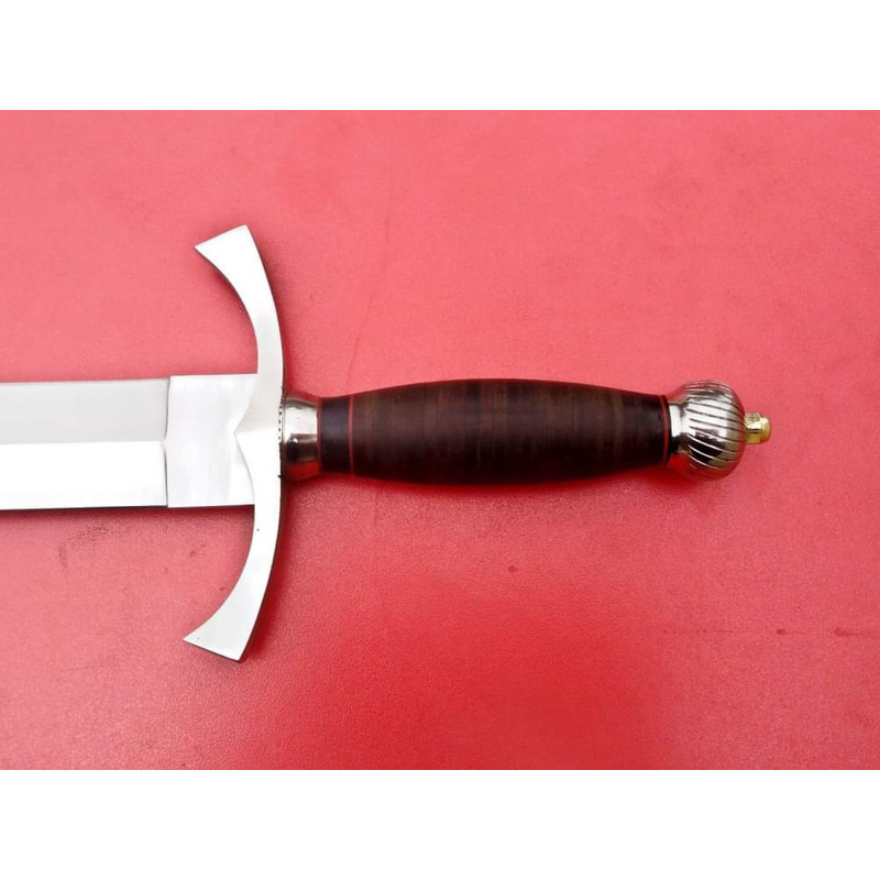 engraved knight sword