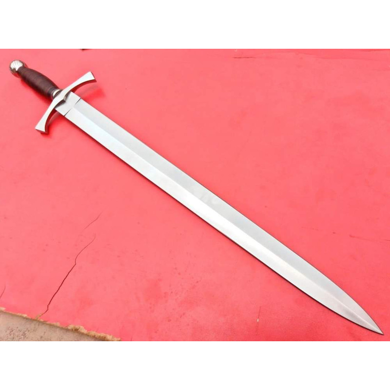 engraved knight sword