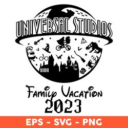 Universal Studios Family Vacation 2023 Png, Family Vacation 2023 Png, Cartoon Character Png, Vacay Mode Png, PNG Downl