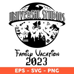 universal studios family vacation 2023 png, family vacation 2023 png, cartoon character png, vacay mode png, png downl