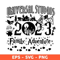 Family  Adventure 2023 Svg, Universal Studios 2023 PNG, Family Trip 2023 PNG, Family Vacation 2023 Svg, Instant Download