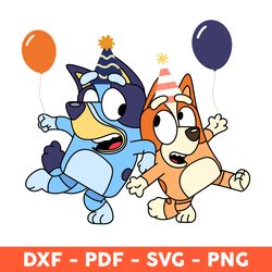 bluey birthday digital download, bluey birthday png, bluey and bingo instant download