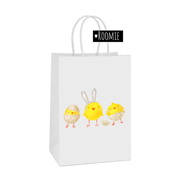 Watercolor Easter Chickens bag design.jpg