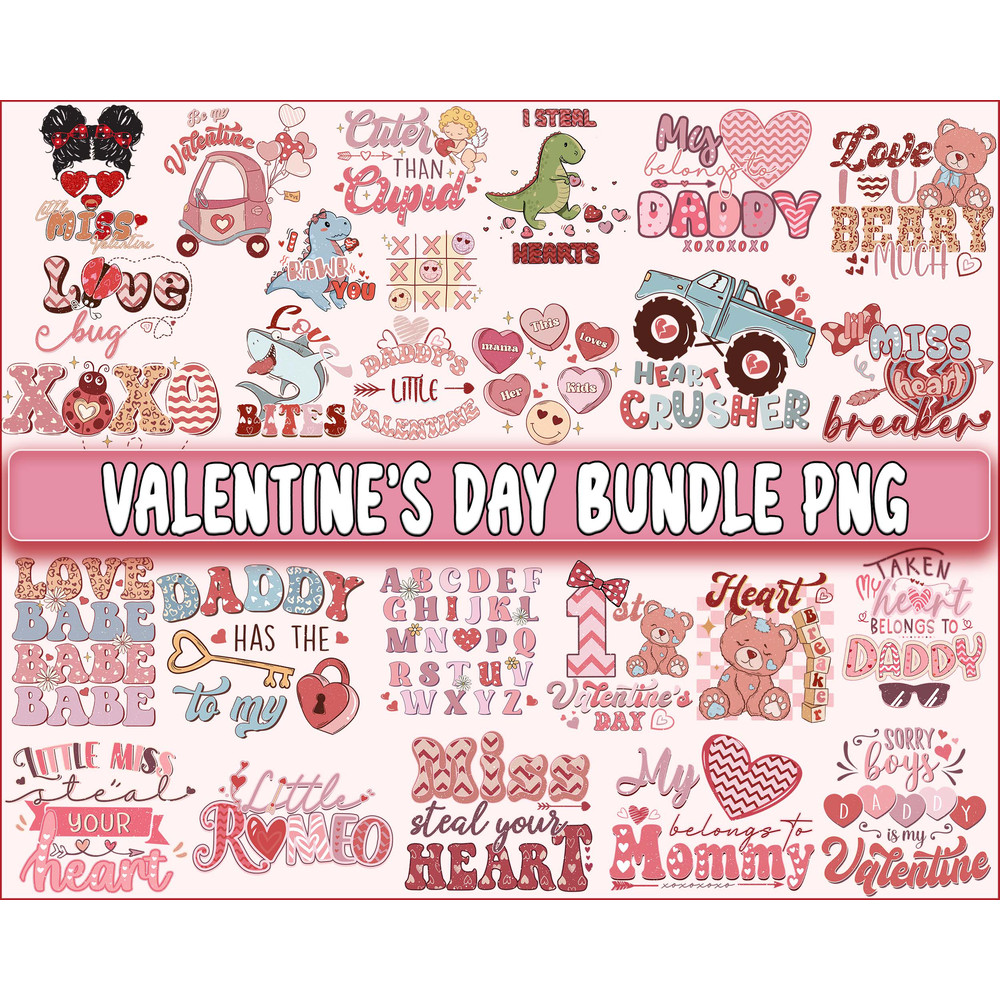 Valentine's day bundle PNG ,Messy ,T-rex, valentine's day PNG, Valentines Day Sublimation ,Love  , Heart valentine's day sublimation.jpg