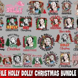 27 file have a holly dolly christmas png , mega bundle have a holly dolly christmas png, digital, instant download