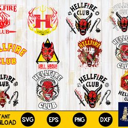 36 file hellfire club svg eps png, hellfire club svg, bundle stranger things for cricut, silhouette, digital, file cut