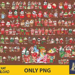 38 file christmas coffee bundle png , bundle christmas png , silhouette, digital , instant download