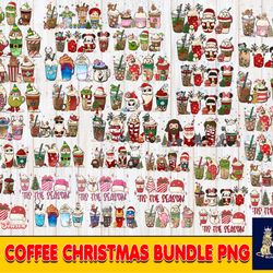 40 file Coffee christmas bundle PNG , bundle coffee christmas PNG , for Cricut, Silhouette, digital, file cut