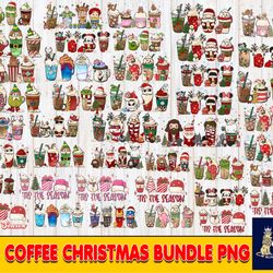 40 file coffee christmas bundle png , bundle coffee christmas png , for cricut, silhouette, digital, file cut