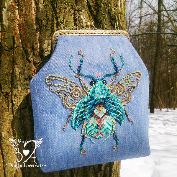 turquoise embroidery denim boho mini bag.jpg