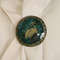 Hand-painted lacquer brooch heron bird
