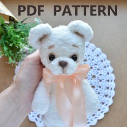 amigurumi bear pattern, bear crochet pattern, teddy bear tutorial, white bear pattern, handmade stuffed bear, amigurumi