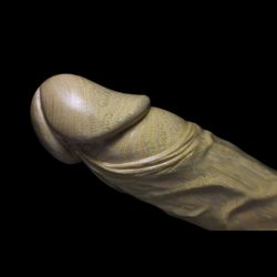 Wood penis 256, erotic art sculpture, wooden penis sculpture, adult content.