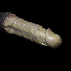 Wood penis 258, erotic art sculpture, wooden penis sculpture, adult content.