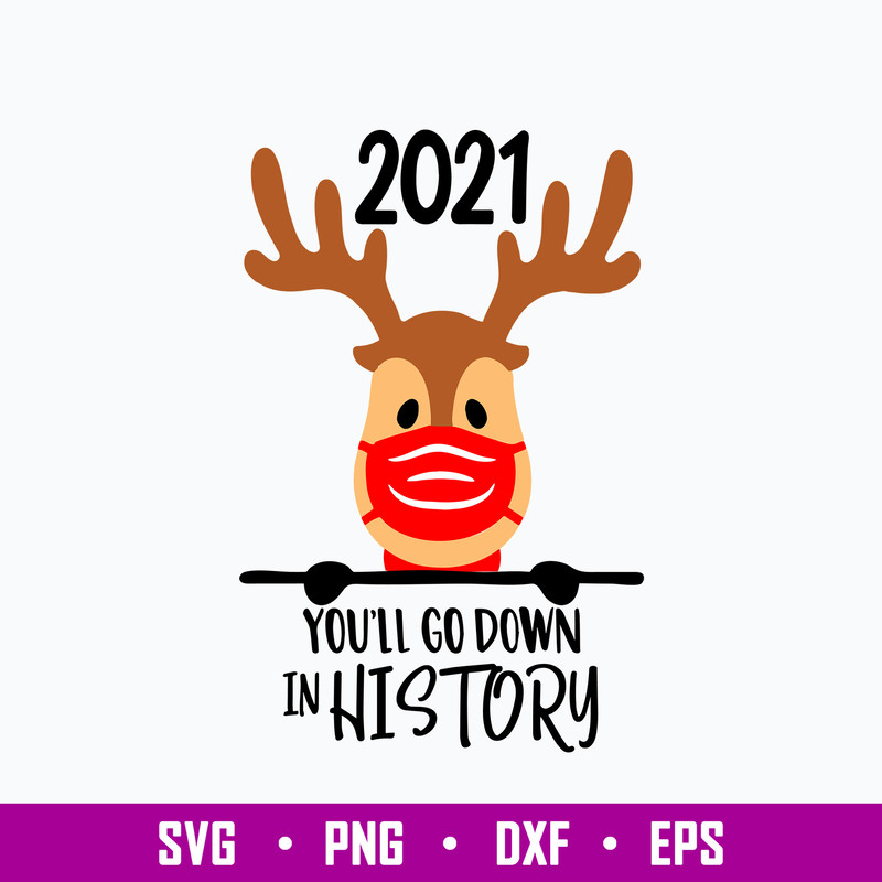 2021 You ll Go Down in Hostory Svg, Christmas Svg, Png Dxf Eps Digital File.jpg