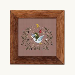 Motty Traveler Frog and The Air Adventure cross stitch pattern