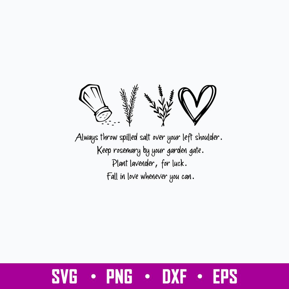 Always Throw Spilled Salt Over Your Left Shoulder Svg, Png Dxf Eps Digital File.jpg