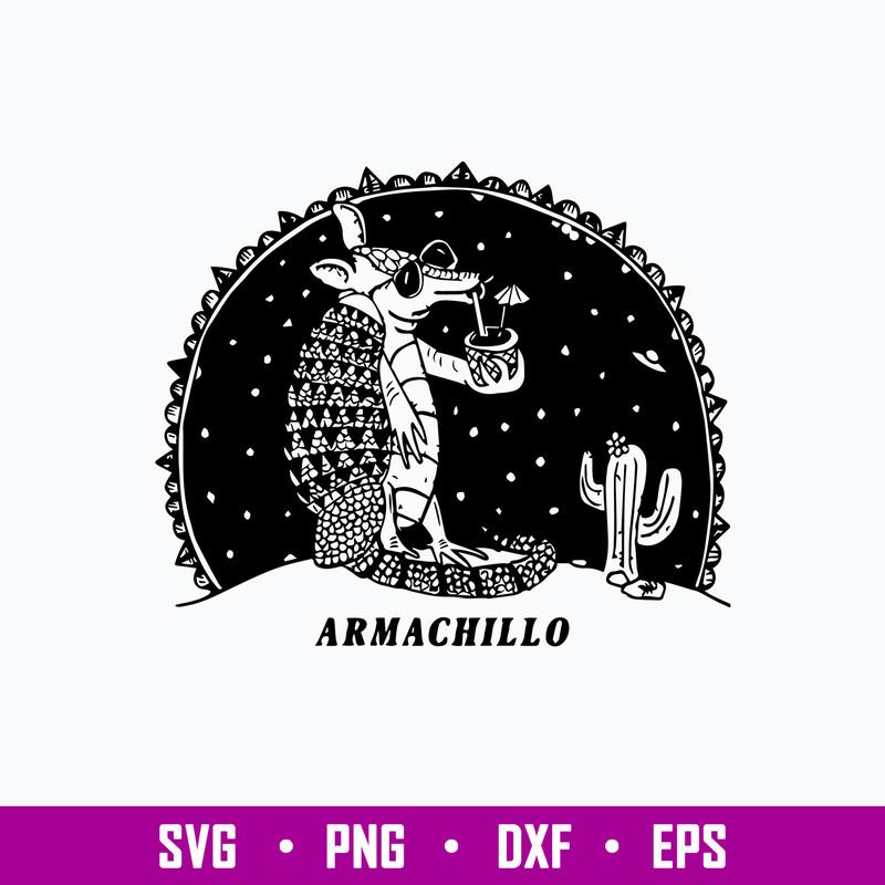 Armadillo T Shirts Armachillo Drinking Cocktails UFO Svg, Funny Svg, Png Dxf Eps File.jpg