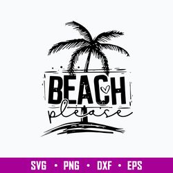Beach Place Coconut Tree Svg, Beach Svg, Coconut Tree Svg, Png, Dxf Eps Digital File