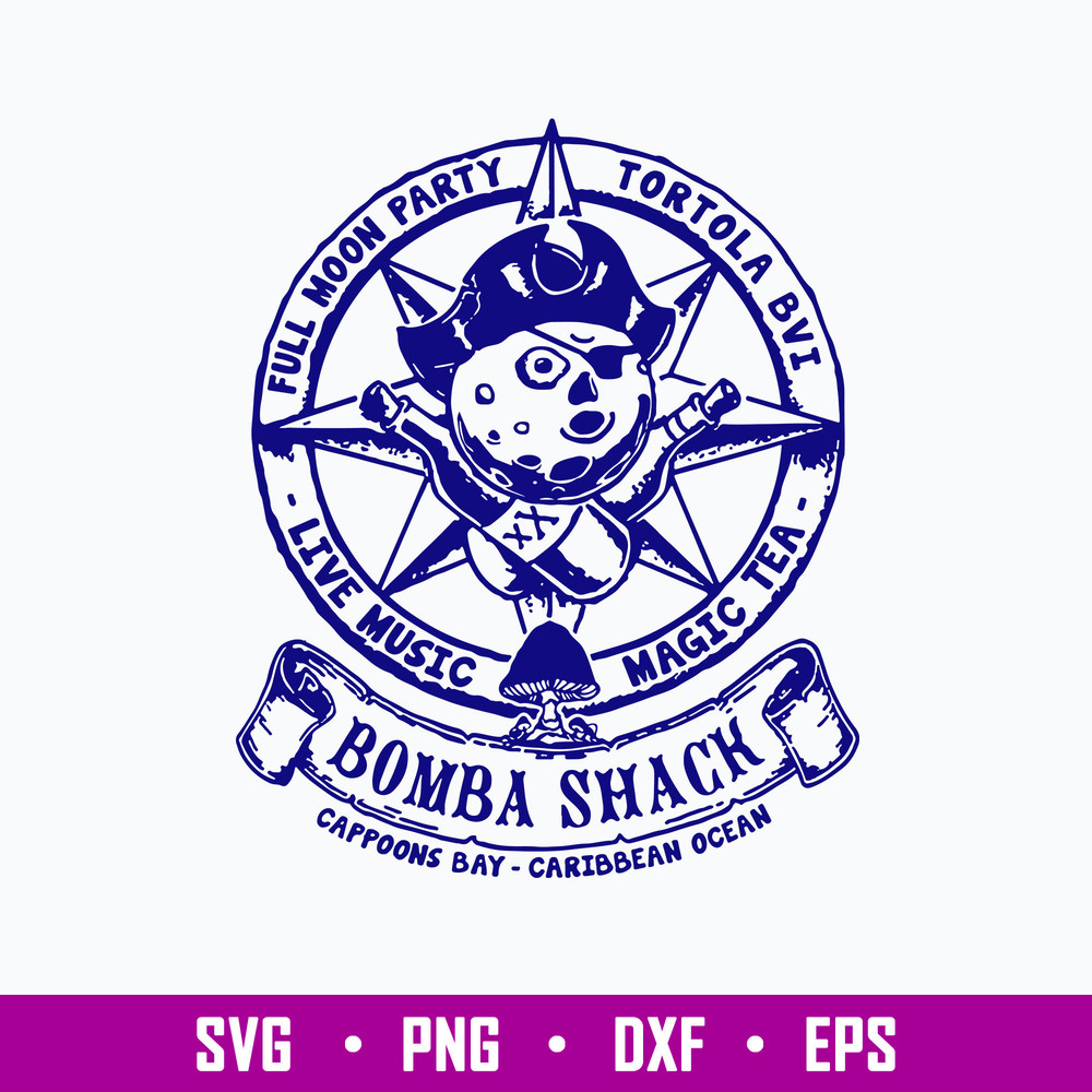 Bomba Shack Vintage Reggae Bar Pub Jamaica Caribbe Svg, Bombas Shack Bar Svg, Png Dxf Eps File.jpg