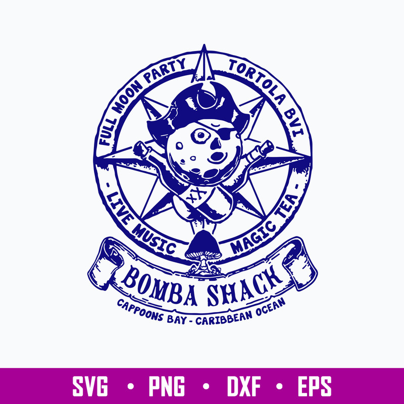 Bomba Shack Vintage Reggae Bar Pub Jamaica Caribbe Svg, Bombas Shack Bar Svg, Png Dxf Eps File.jpg