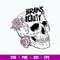 Brains and Beauty Svg, Flower Skull Svg, Png Dxf Eps File.jpg