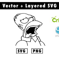 the simpsons svg, png files for cricut machine , anime svg , manga svg , sasuke svg