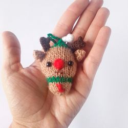 Christmas Reindeer (Advent Calendar) Knitting pattern. Amigurumi tutorial