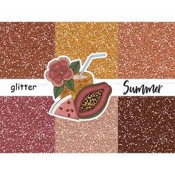 Summer Glitter Paper | Boho Texture