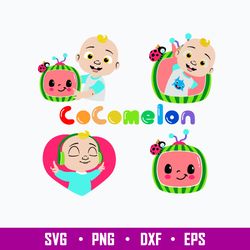 cocomelon kid svg, cocomenlon svg, cartoon svg, png dxf eps file