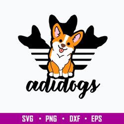 corgi adidogs svg, adidas svg, dog svg, png dxf eps file
