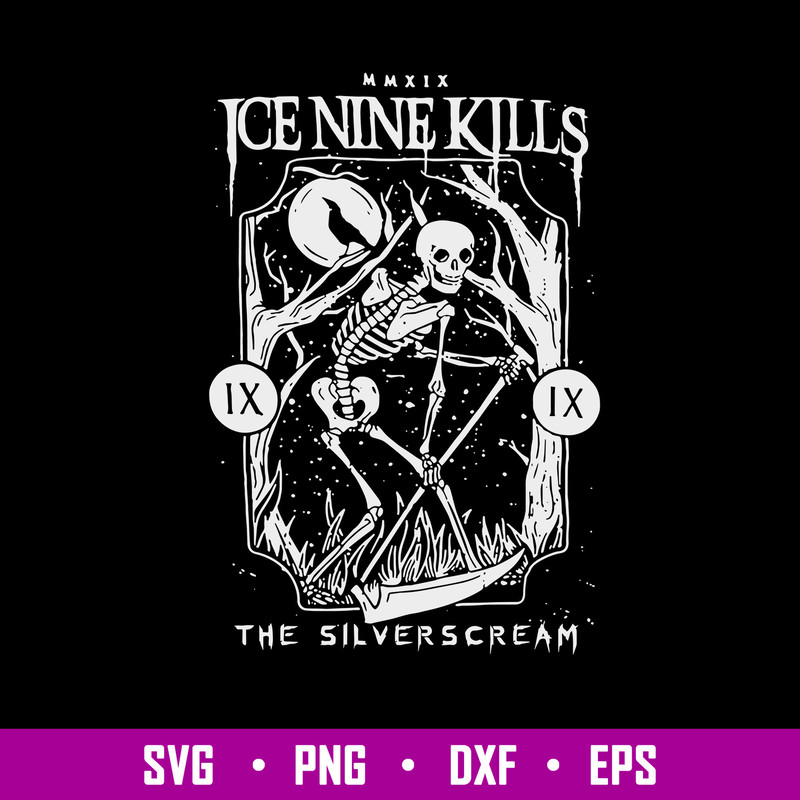 Design Ices Art Nine Kill Svg, Skeleton Svg, Png Dxf Eps File.jpg