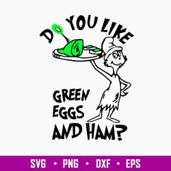 Do You Like Green Eggs and Ham Svg, Dr. Seuss Svg, Png Dxf Eps File