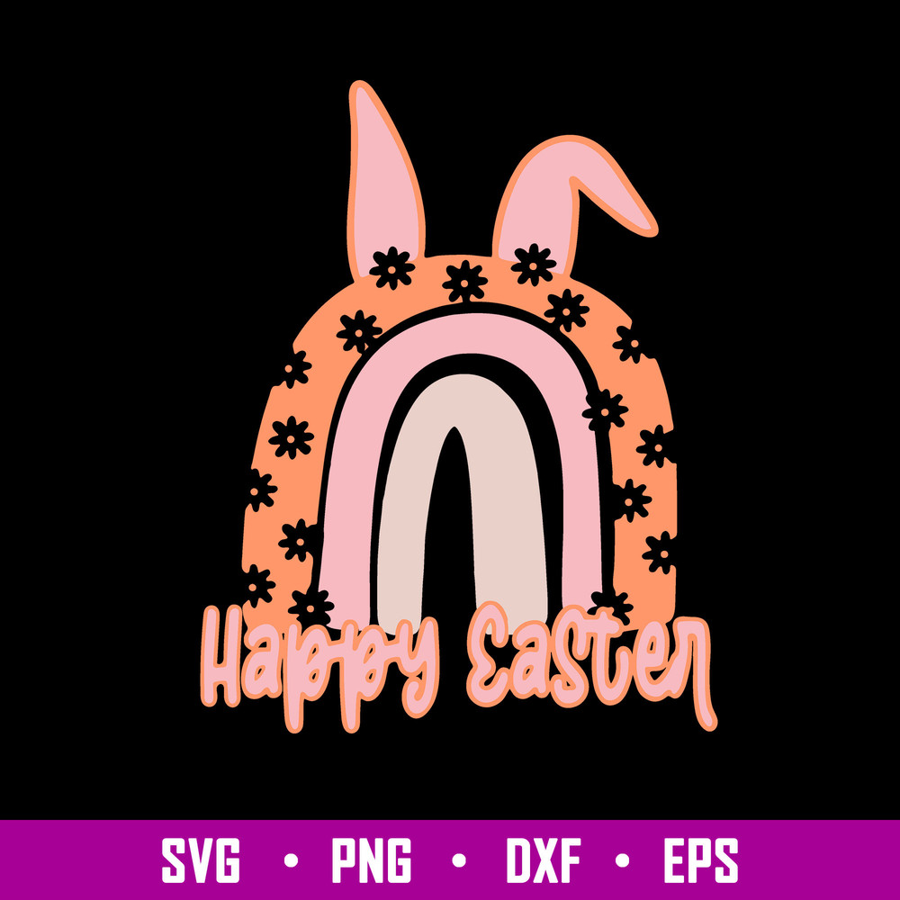 Easter Rainbow Svg, Rainbow Svg, Png Dxf Eps file.jpg