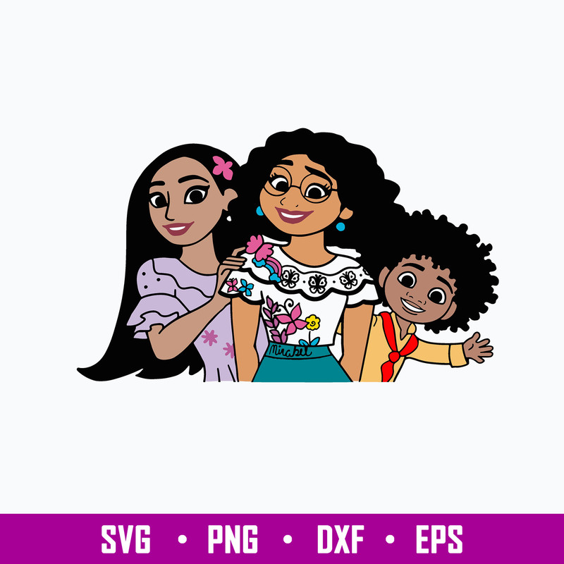 Encanto Isabela Mirabel Atonio Svg, Encanto Character Svg, Png Dxf Eps File.jpg