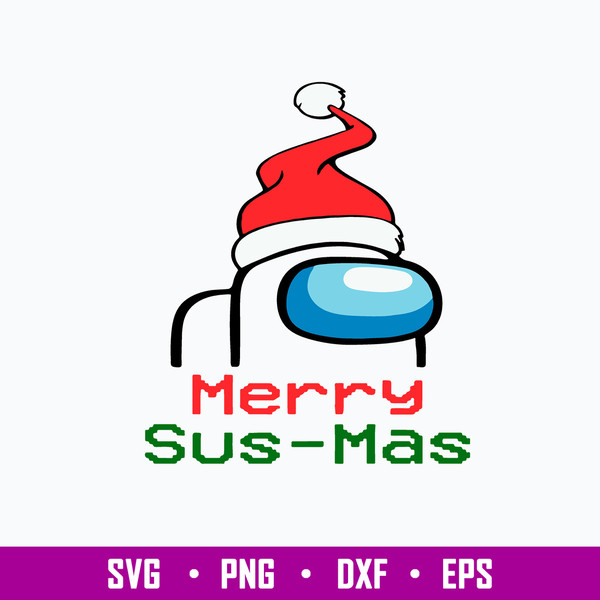 Imagen Merry Sus Mas Among Us Svg, Among Us Svg, Christmas Svg, Png Dxf Eps File.jpg