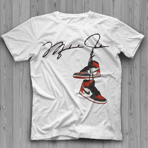Michael Jordan Signature With Hanging Sneakers SVG, Jordan S - Inspire ...