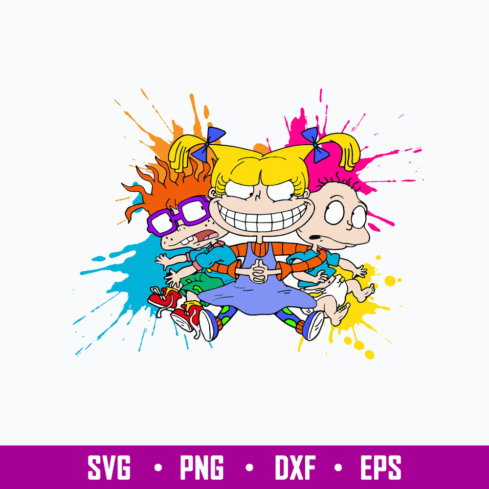 Rugrats Svg, Colorful Rugrats Svg, Png Dxf Eps Digital File.jpg