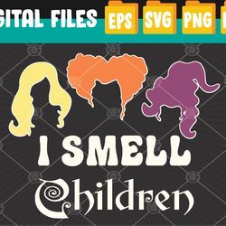i smell kids children halloween funny costume witches svg, eps, png, dxf, digital download